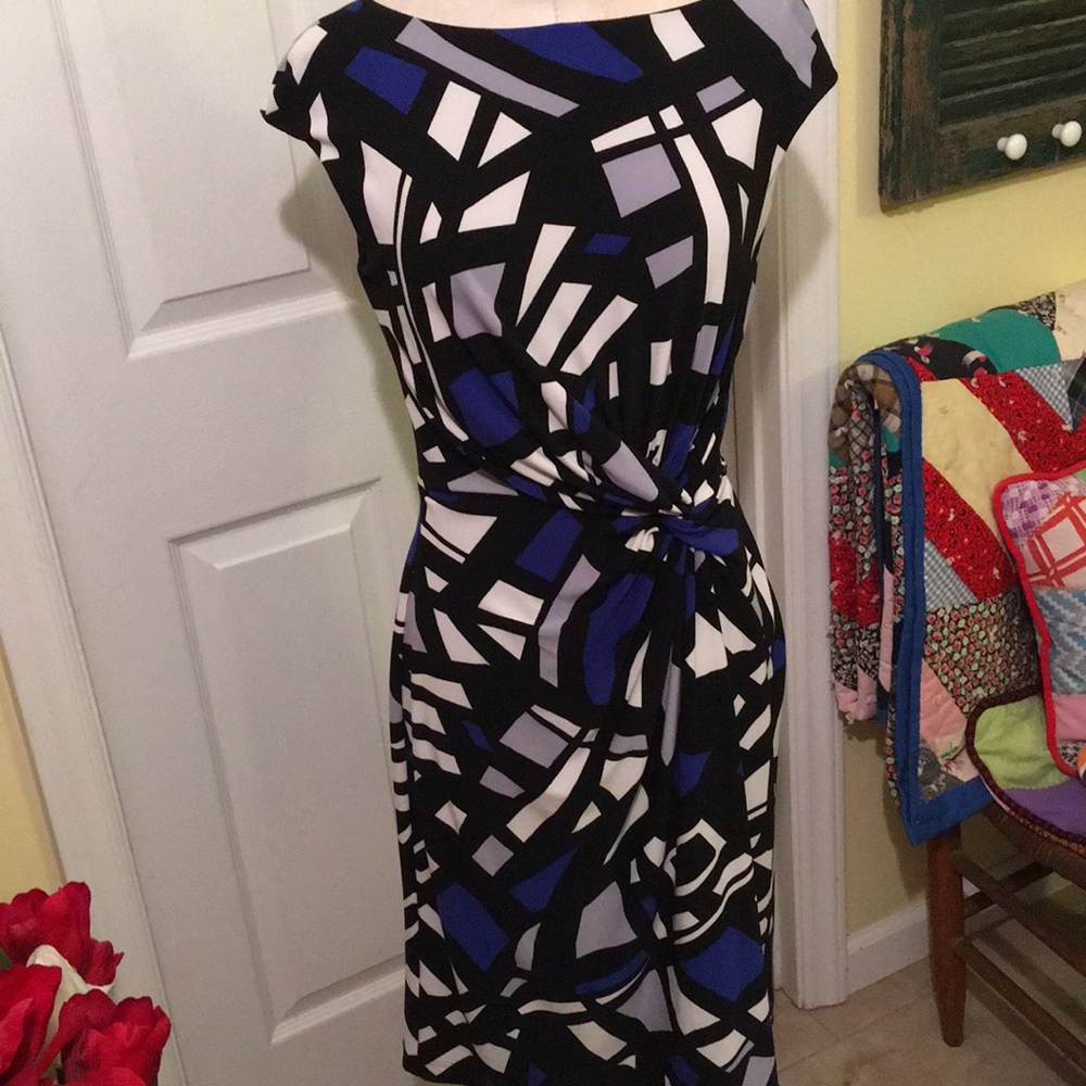 Lauren Ralph Lauren geometric print dress size 6
